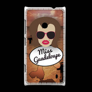 Coque Nokia Lumia 520 Miss Guadeloupe Chatain