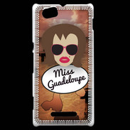 Coque Sony Xperia M Miss Guadeloupe Chatain