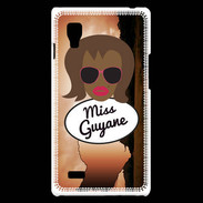 Coque LG Optimus L9 Miss Guyane Black