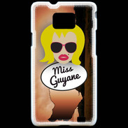 Coque Samsung Galaxy S2 Miss Guyane Blonde