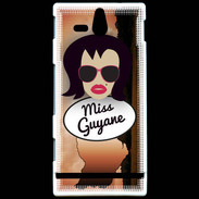Coque Sony Xperia U Miss Guyane Brune