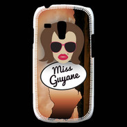 Coque Samsung Galaxy S3 Mini Miss Guyane Chatain