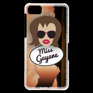Coque Blackberry Z10 Miss Guyane Chatain