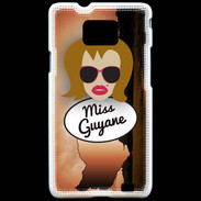Coque Samsung Galaxy S2 Miss Guyane Rousse