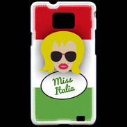 Coque Samsung Galaxy S2 Miss Italie Blonde