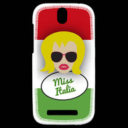 Coque HTC One SV Miss Italie Blonde