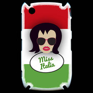 Coque Blackberry 8520 Miss Italie Brune