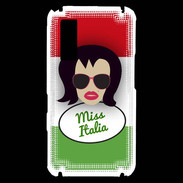Coque Samsung Player One Miss Italie Brune