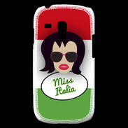 Coque Samsung Galaxy S3 Mini Miss Italie Brune
