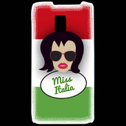 Coque LG P990 Miss Italie Brune