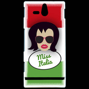 Coque Sony Xperia U Miss Italie Brune