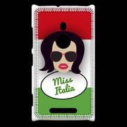 Coque Nokia Lumia 925 Miss Italie Brune