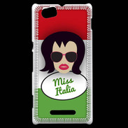 Coque Sony Xperia M Miss Italie Brune