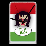 Pendule de bureau Miss Italie Brune