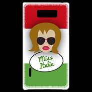 Coque LG Optimus L7 Miss Italie Rousse