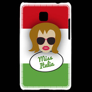 Coque LG Optimus L3 II Miss Italie Rousse