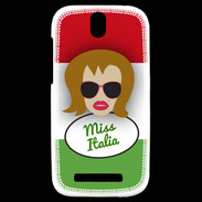 Coque HTC One SV Miss Italie Rousse