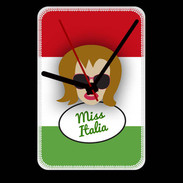 Grande pendule murale Miss Italie Rousse