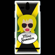 Coque Sony Xperia U Miss Jamaica Blonde