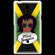 Coque Sony Xperia T Miss Jamaica Black