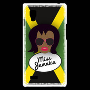 Coque LG Optimus L9 Miss Jamaica Black
