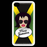 Coque iPhone 4 / iPhone 4S Miss Jamaica Brune