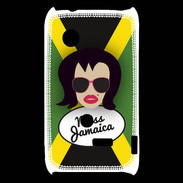 Coque Sony Xperia Typo Miss Jamaica Brune