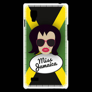 Coque LG Optimus L9 Miss Jamaica Brune