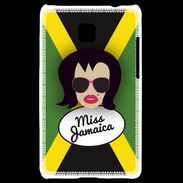 Coque LG Optimus L3 II Miss Jamaica Brune