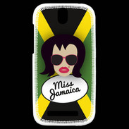 Coque HTC One SV Miss Jamaica Brune