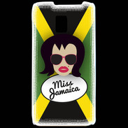 Coque LG P990 Miss Jamaica Brune