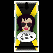 Coque Sony Xperia U Miss Jamaica Brune
