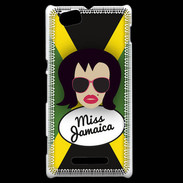 Coque Sony Xperia M Miss Jamaica Brune