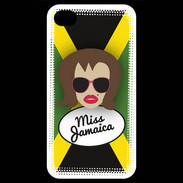 Coque iPhone 4 / iPhone 4S Miss Jamaica Chatain