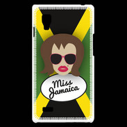 Coque LG Optimus L9 Miss Jamaica Chatain
