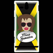 Coque Sony Xperia U Miss Jamaica Chatain