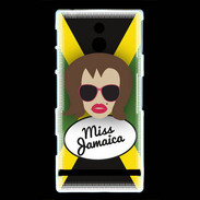 Coque Sony Xperia P Miss Jamaica Chatain