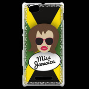 Coque Sony Xperia M Miss Jamaica Chatain