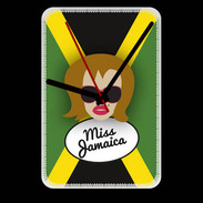 Grande pendule murale Miss Jamaica Rousse