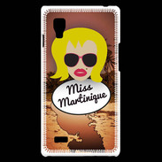 Coque LG Optimus L9 Miss Martinique Blonde