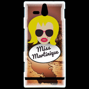 Coque Sony Xperia U Miss Martinique Blonde