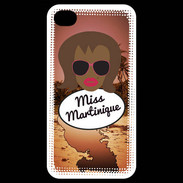 Coque iPhone 4 / iPhone 4S Miss Martinique Black