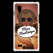 Coque LG Optimus L9 Miss Martinique Black