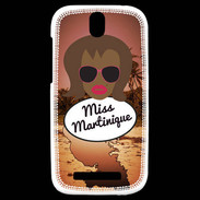 Coque HTC One SV Miss Martinique Black