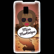 Coque LG P990 Miss Martinique Black