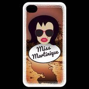 Coque iPhone 4 / iPhone 4S Miss Martinique Brune