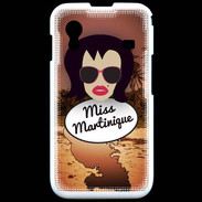 Coque Samsung ACE S5830 Miss Martinique Brune