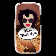 Coque Samsung Galaxy S3 Mini Miss Martinique Brune