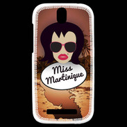 Coque HTC One SV Miss Martinique Brune