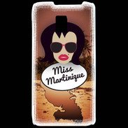Coque LG P990 Miss Martinique Brune